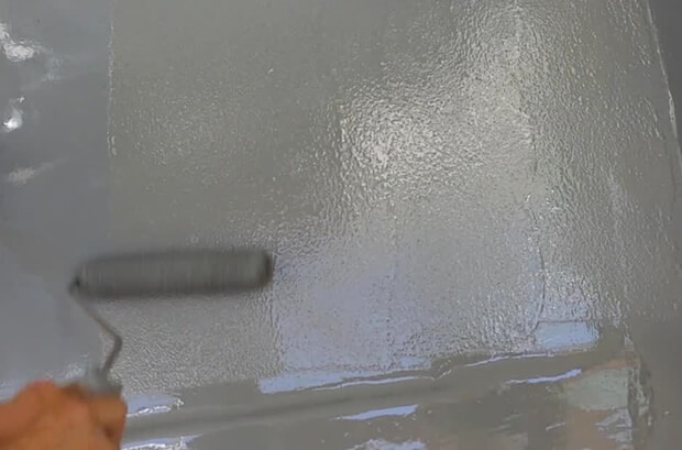 ゴムチップ入り防滑タイプのウレタン防水