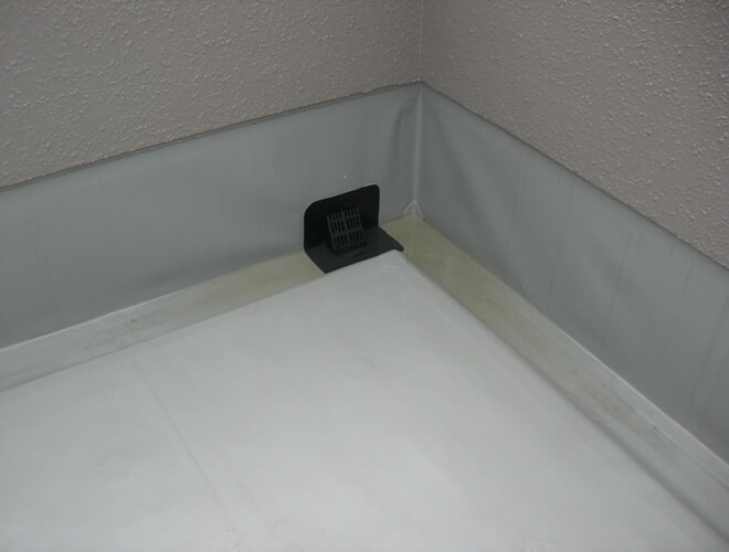 新しく取り付けた改修用ドレン